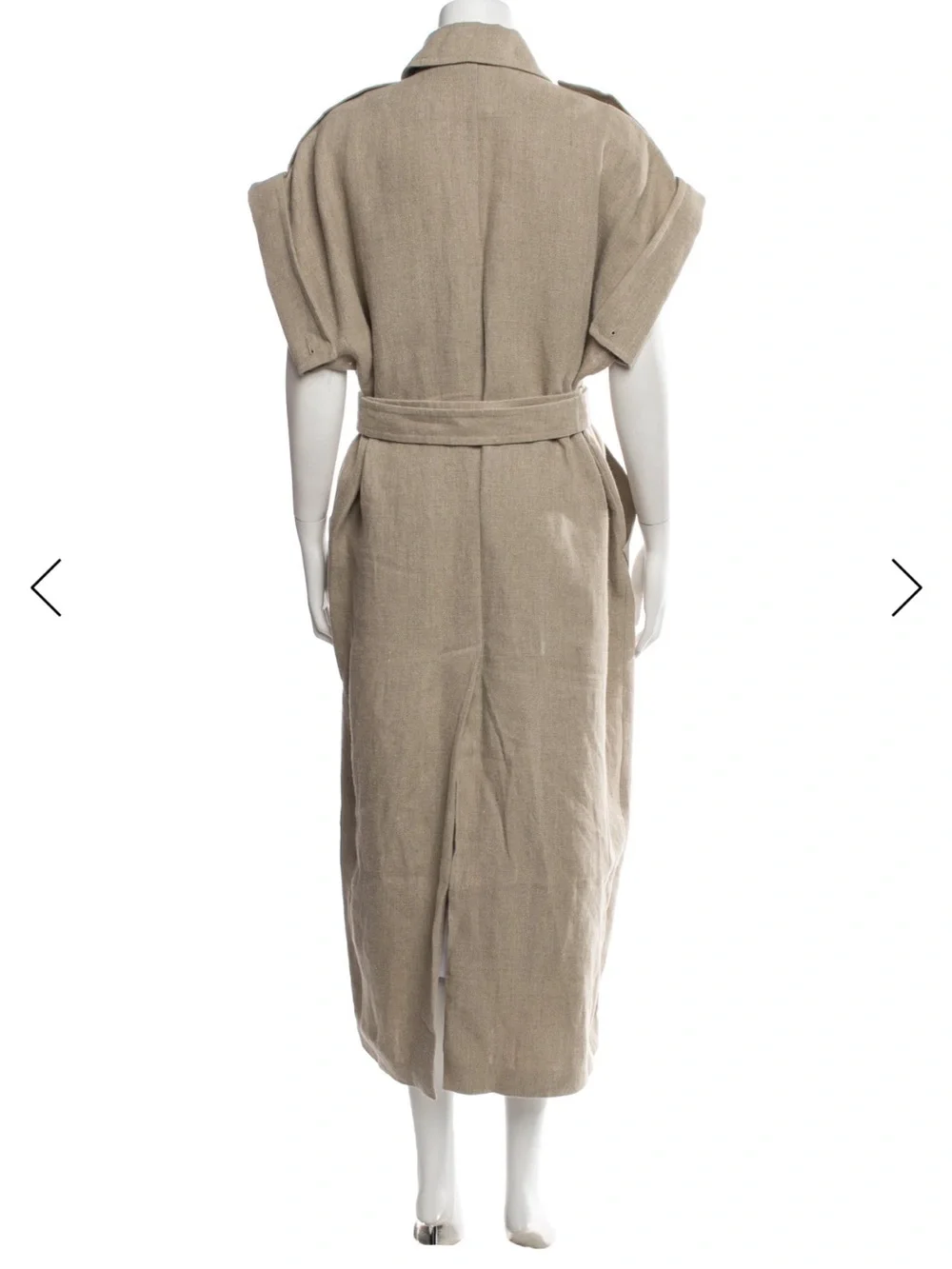 MAXMARA Heavy Linen Trench Coat